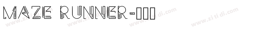 MAZE RUNNER字体转换